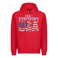 Red Usa Beat Everybody Premium Hoodie - Bettercallsaul