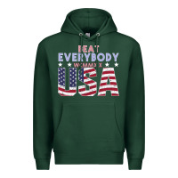 Sports Green Usa Beat Everybody Premium Hoodie - Bettercallsaul
