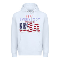 White Usa Beat Everybody Premium Hoodie - Bettercallsaul