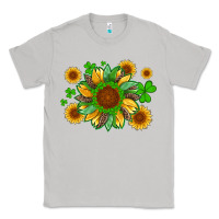 Moon Dust st patricks sunflowers with shamrock and glitters with leopard Classic Tee - Artiststas