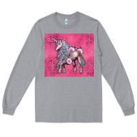 Heather Grey unicorn Long Sleeve Tee - LillyAllenDesigns