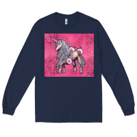 Navy unicorn Long Sleeve Tee - LillyAllenDesigns