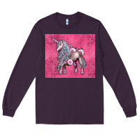Plum unicorn Long Sleeve Tee - LillyAllenDesigns