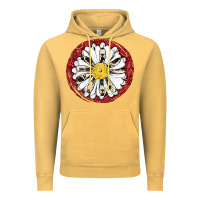 Vintage Mustard daisy Vintage Hoodie - JahusDesignShop