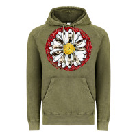 Vintage Olive daisy Vintage Hoodie - JahusDesignShop