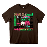 Chocolate Brown dentist tooth Heavy Core Tee - texasbilliewilder