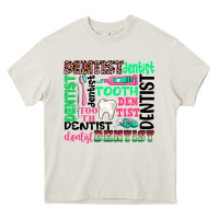 Cream dentist tooth Heavy Core Tee - texasbilliewilder