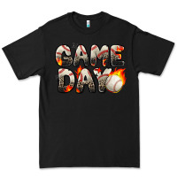 Black game day baseball leopard Premium Tee - Zillion Design Studio