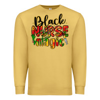 Antique Gold black nurse magic Premium Sweatshirt - LillyAllenDesigns