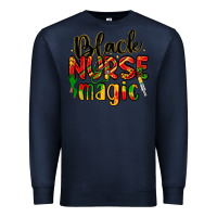 Navy black nurse magic Premium Sweatshirt - LillyAllenDesigns
