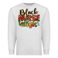 Oatmeal Heather black nurse magic Premium Sweatshirt - LillyAllenDesigns
