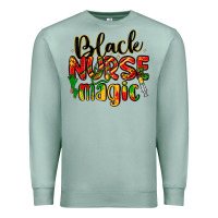 Seafoam black nurse magic Premium Sweatshirt - LillyAllenDesigns