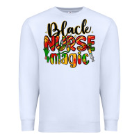 White black nurse magic Premium Sweatshirt - LillyAllenDesigns