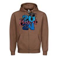 Chestnut class of 2024 Zipper Hoodie - MaliasSmallBusiness