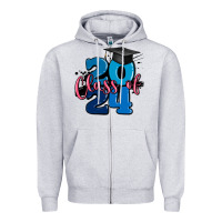 Heather Grey class of 2024 Zipper Hoodie - MaliasSmallBusiness