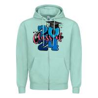Seafoam class of 2024 Zipper Hoodie - MaliasSmallBusiness