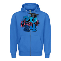 True Royal class of 2024 Zipper Hoodie - MaliasSmallBusiness