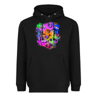 Black halloween candy patches 1 Heavyweight Hoodie - BundleAndBundleShop