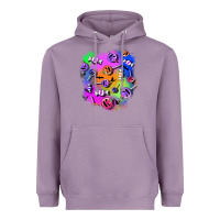 Lavender halloween candy patches 1 Heavyweight Hoodie - BundleAndBundleShop