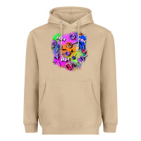 Mushroom halloween candy patches 1 Heavyweight Hoodie - BundleAndBundleShop