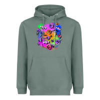 Sage halloween candy patches 1 Heavyweight Hoodie - BundleAndBundleShop