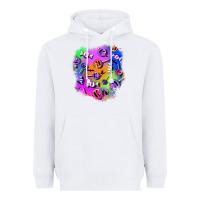 White halloween candy patches 1 Heavyweight Hoodie - BundleAndBundleShop