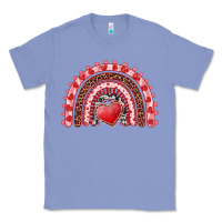 Colony Blue valentine's day rainbow with heart Classic Tee - AdoDesignShop