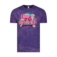 Cloud Purple breast cancer warrior Vintage Tee - AdoDesignShop
