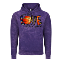 Cloud Purple for the love of the game basketball Vintage Hoodie - CowhideDigitalArt
