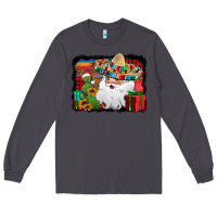 Smoke Santa Claus Spanish Christmas Long Sleeve Tee - Jasminsmagicworld