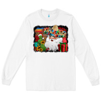 White Santa Claus Spanish Christmas Long Sleeve Tee - Jasminsmagicworld