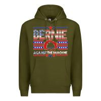 Army Green Bernie Against The Machine Premium Hoodie - Bettercallsaul