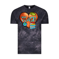 Cloud Black teach heart Vintage Tee - JahusDesignShop