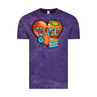 Cloud Purple teach heart Vintage Tee - JahusDesignShop