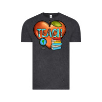 Vintage Black teach heart Vintage Tee - JahusDesignShop