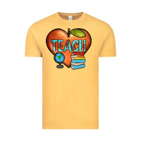 Vintage Mustard teach heart Vintage Tee - JahusDesignShop