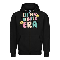 Black in my auntie era Zipper Hoodie - MaliasSmallBusiness