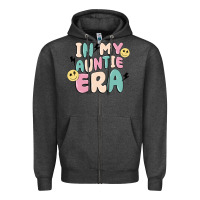 Charcoal Heather in my auntie era Zipper Hoodie - MaliasSmallBusiness