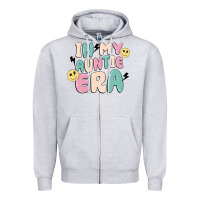 Heather Grey in my auntie era Zipper Hoodie - MaliasSmallBusiness