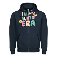 Navy in my auntie era Zipper Hoodie - MaliasSmallBusiness