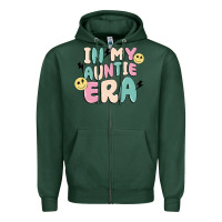 Sports Green in my auntie era Zipper Hoodie - MaliasSmallBusiness