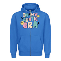 True Royal in my auntie era Zipper Hoodie - MaliasSmallBusiness