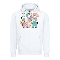 White in my auntie era Zipper Hoodie - MaliasSmallBusiness