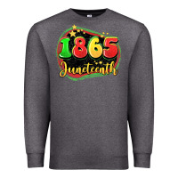 Charcoal Heather 1865 juneteenth Premium Sweatshirt - LillyAllenDesigns