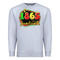 Heather Grey 1865 juneteenth Premium Sweatshirt - LillyAllenDesigns