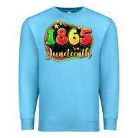 Ocean Blue 1865 juneteenth Premium Sweatshirt - LillyAllenDesigns