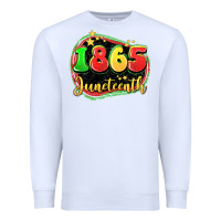 White 1865 juneteenth Premium Sweatshirt - LillyAllenDesigns