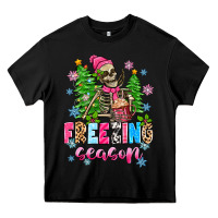 Black freezing season skeleton Heavy Core Tee - Zillion Design Studio