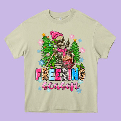 Heavy Core Tee freezing season skeleton
