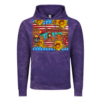 Cloud Purple american flag firefighter wife Vintage Hoodie - HRA Design Shop